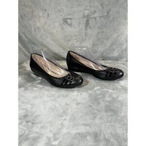 LifeStride womens shoes size 9M Black fawn soft system slip on small wedge style